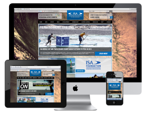 International Surfing Association Responsive Design Website